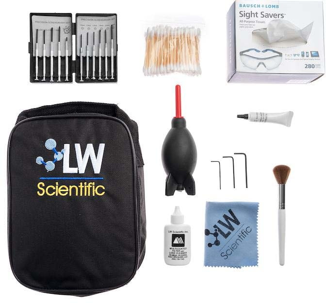 LW Scientific Pro Service Microscope Cleaning Kit FREE S&H MSPPSK7